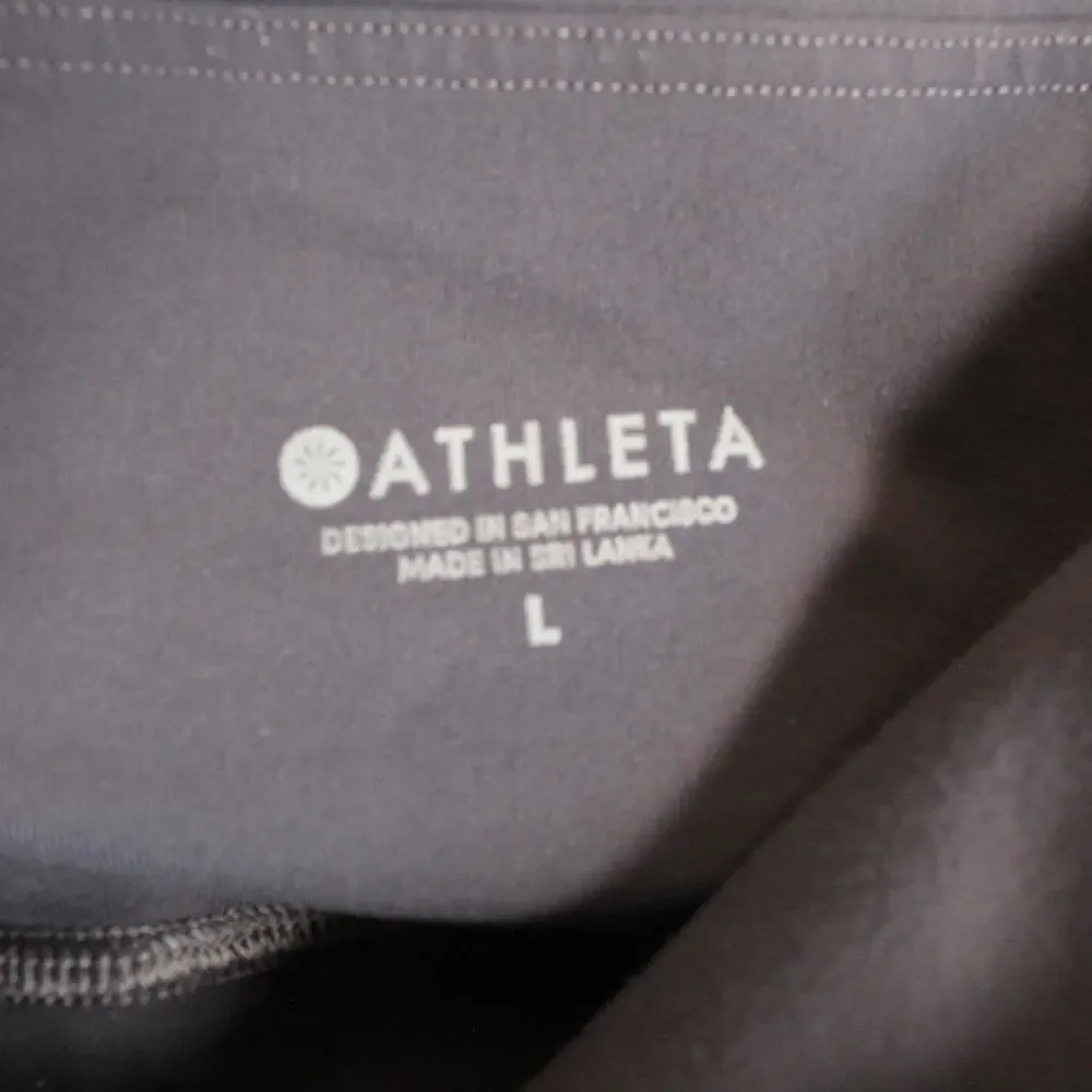 Athleta High Rise Chaturanga 2 in 1 Leggings Skirt Womens Large Yoga Gym Stretch_3